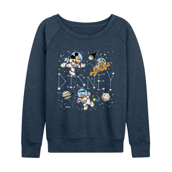 Disney - Celestial Disney Space - Women's French Terry Long Sleeve Pullover