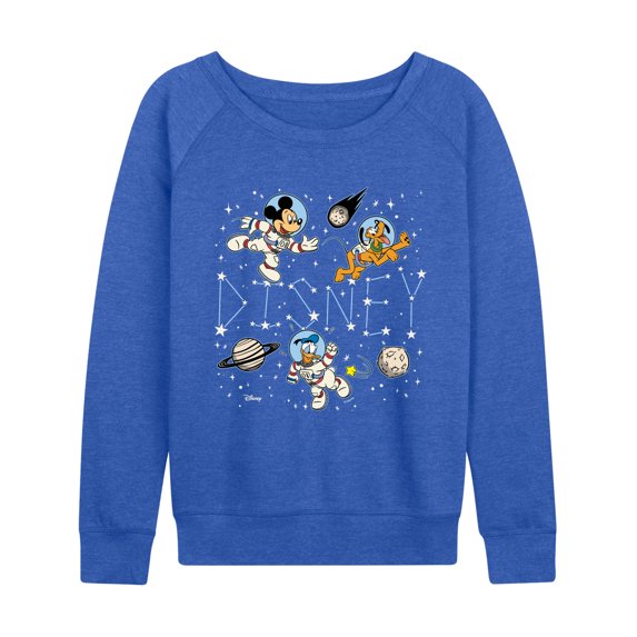 Disney - Celestial Disney Space - Women's French Terry Long Sleeve Pullover