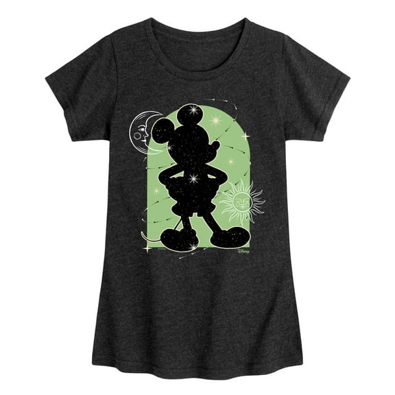 Disney - Celestial Mickey Mouse - Toddler & Youth Girls Short Sleeve Graphic T-Shirt
