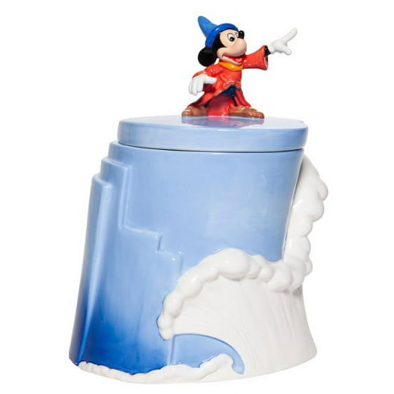 Disney Ceramics Fantasia 80th Anniversary Sorcerer Mickey Cookie Jar#6007221