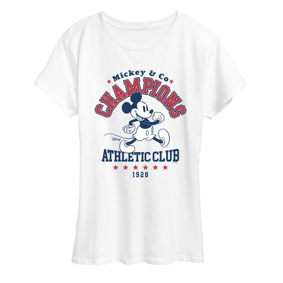 Disney - Champion Mickey - Women's Short Sleeve Graphic T-Shirt