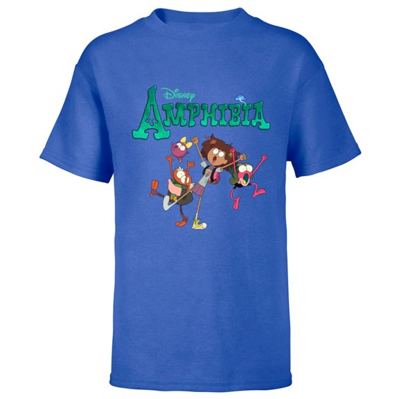 Disney Channel Amphibia - Short Sleeve T-Shirt for Kids - Customized-Royal