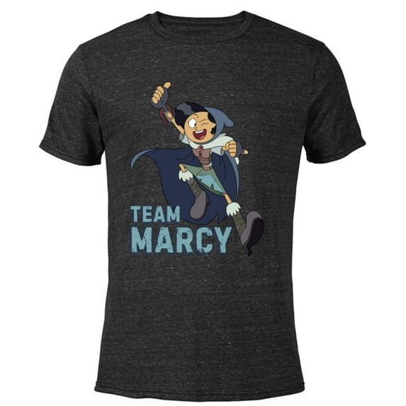Disney Channel Amphibia Team Marcy - Short Sleeve Blended T-Shirt for Adults – Customized-Black