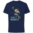 thumbnail image 1 of Disney Channel Amphibia Team Marcy - Short Sleeve Cotton T-Shirt for Adults - Customized-Navy, 1 of 5
