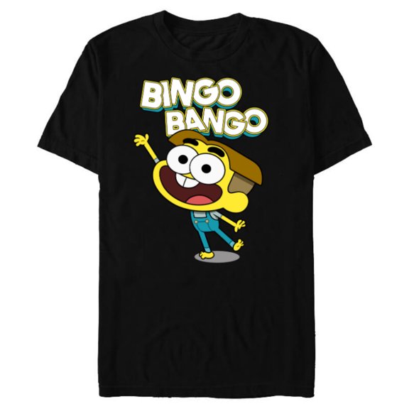 Disney Channel Big City Greens Cricket Bingo Bango - Short Sleeve Blended T-Shirt for Adults -Customized-Black
