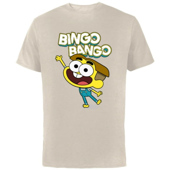 Disney Channel Big City Greens Cricket Bingo Bango - Short Sleeve Cotton T-Shirt for Adults -Customized-Natural