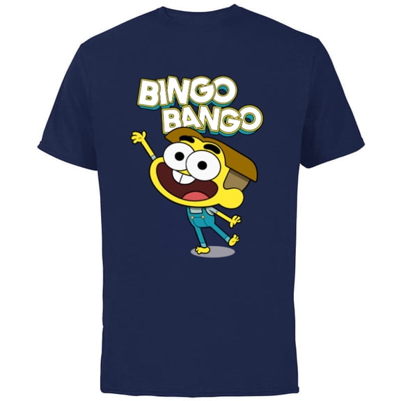 Disney Channel Big City Greens Cricket Bingo Bango - Short Sleeve Cotton T-Shirt for Adults -Customized-Navy