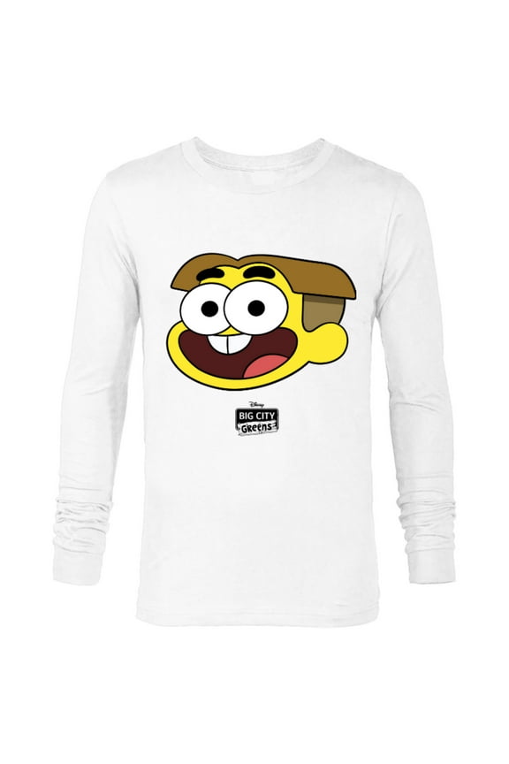 Channel Big City Greens Cricket and Logo - Long Sleeve T-Shirt for Men -Customized-White