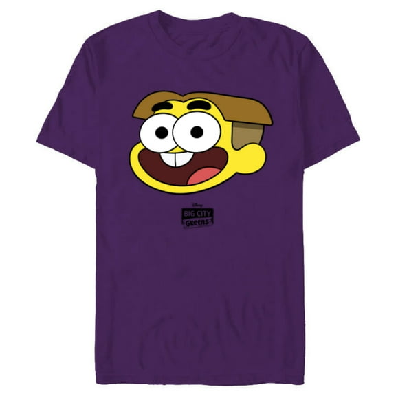 Disney Channel Big City Greens Cricket and Logo - Short Sleeve Blended T-Shirt for Adults -Customized-Purple