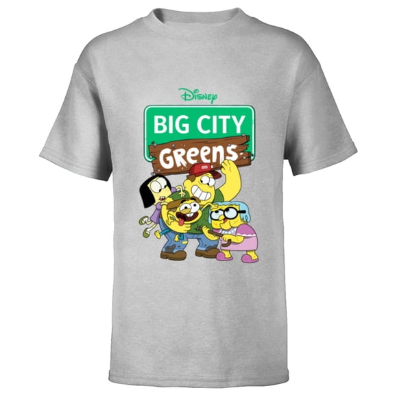 Disney Channel Big City Greens - Short Sleeve T-Shirt for Kids -Customized-Athletic Heather