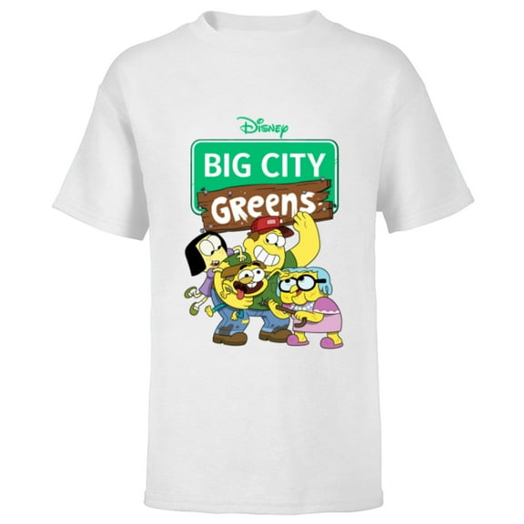 Disney Channel Big City Greens - Short Sleeve T-Shirt for Kids -Customized-White