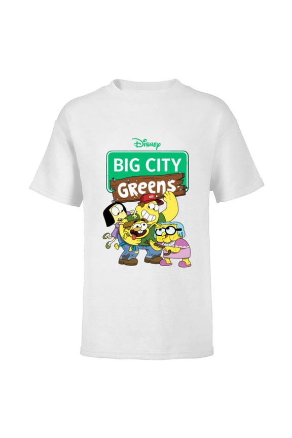 Channel Big City Greens - Short Sleeve T-Shirt for Kids -Customized-White