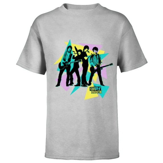 Disney Channel Camp Rock Mitchie Torres and Connect 3 - Short Sleeve T-Shirt for Kids - Customized-Athletic Heather