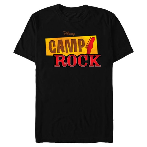 Disney Channel Camp Rock - Short Sleeve Blended T-Shirt for Adults - Customized-Black