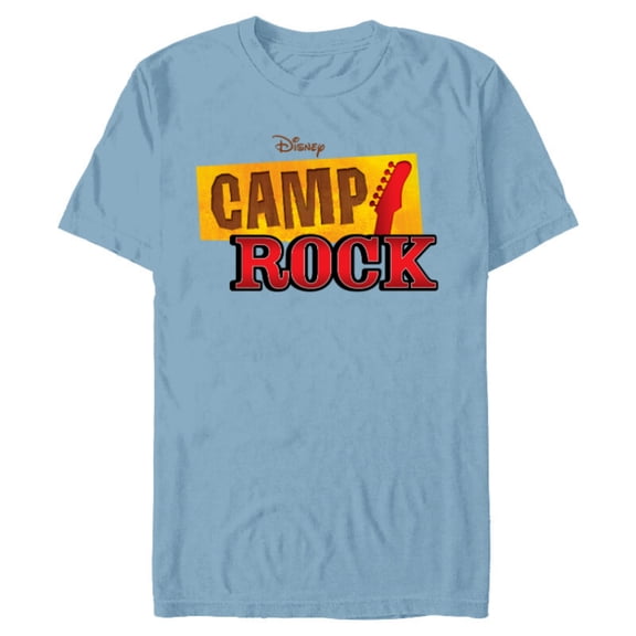 Disney Channel Camp Rock - Short Sleeve Blended T-Shirt for Adults - Customized-Ocean Blue