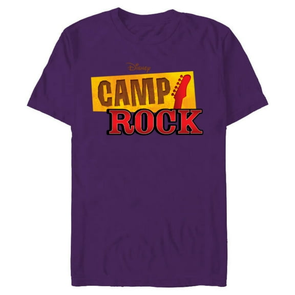 Disney Channel Camp Rock - Short Sleeve Blended T-Shirt for Adults - Customized-Purple