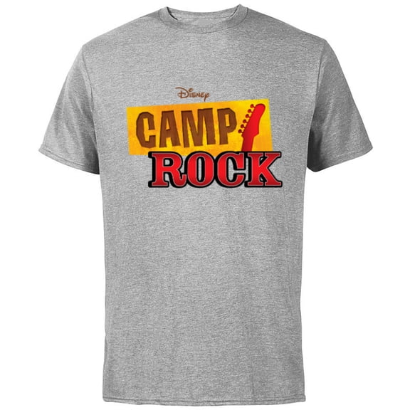 Disney Channel Camp Rock - Short Sleeve Cotton T-Shirt for Adults - Customized-Athletic Heather