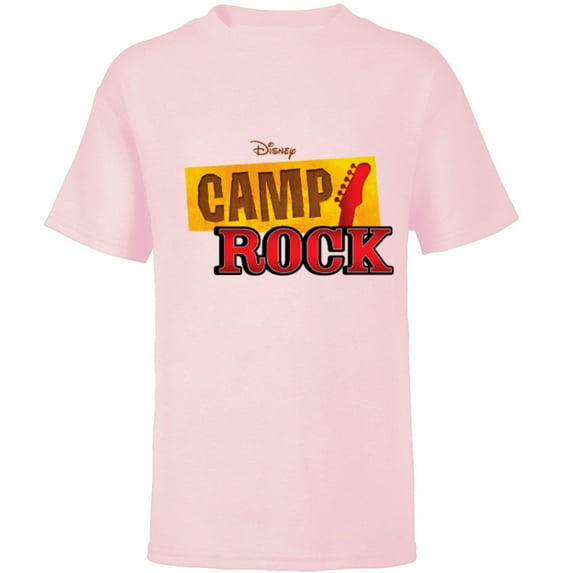 Disney Channel Camp Rock - Short Sleeve T-Shirt for Kids - Customized-Soft Pink