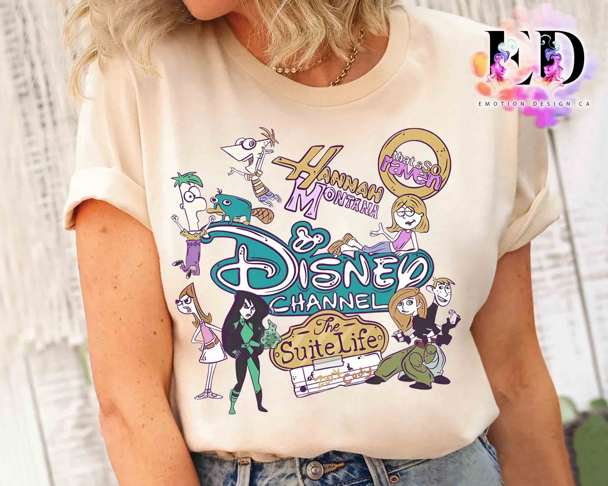 Disney Channel Cartoon Characters Group Hannah Montana Lizzie McGuire