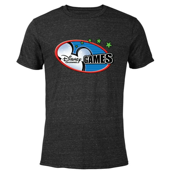 Disney Channel Games Logo - Short Sleeve Blended T-Shirt for Adults – Customized-Black