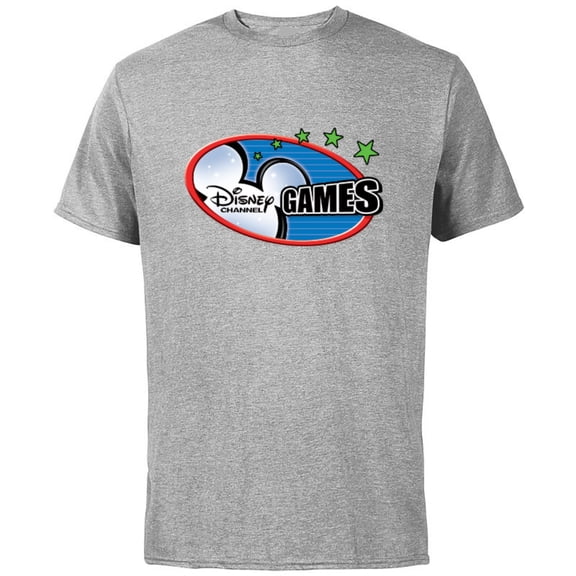 Disney Channel Games Logo - Short Sleeve Cotton T-Shirt for Adults – Customized-Athletic Heather