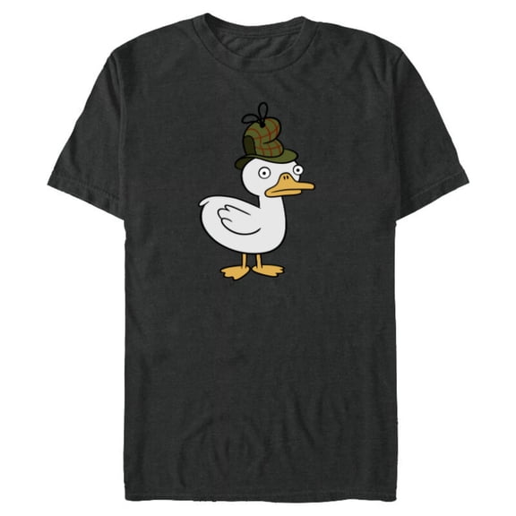 Disney Channel Gravity Falls Duck-Tective - Short Sleeve Blended T-Shirt for Adults - Customized-Dark Heather
