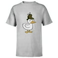 thumbnail image 1 of Disney Channel Gravity Falls Duck-Tective - Short Sleeve T-Shirt for Kids - Customized-Athletic Heather, 1 of 5