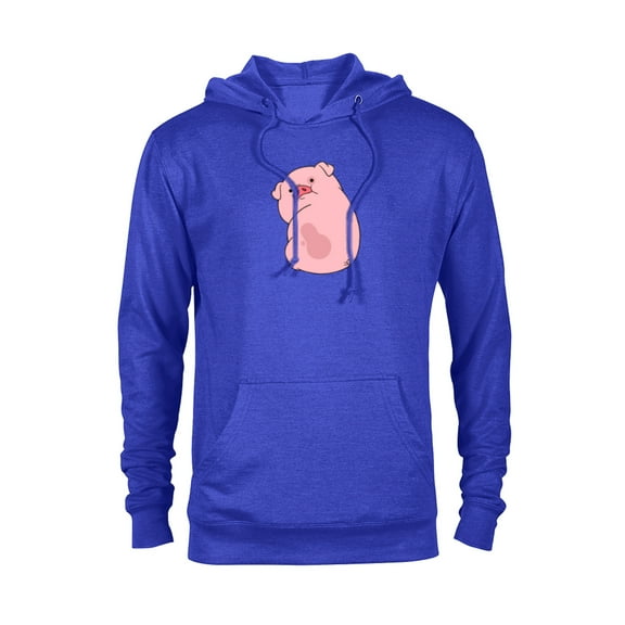 Disney Channel Gravity Falls Waddles the Pig - Pullover Hoodie for Adults -Customized-Royal Heather