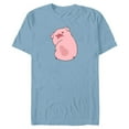 thumbnail image 1 of Disney Channel Gravity Falls Waddles the Pig - Short Sleeve Blended T-Shirt for Adults -Customized-Ocean Blue, 1 of 5