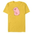 thumbnail image 1 of Disney Channel Gravity Falls Waddles the Pig - Short Sleeve Blended T-Shirt for Adults -Customized-Yellow, 1 of 5