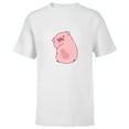 thumbnail image 1 of Disney Channel Gravity Falls Waddles the Pig - Short Sleeve T-Shirt for Kids -Customized-White, 1 of 5