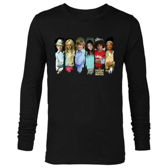 Disney Channel High School Musical Characters - Long Sleeve T-Shirt for Men - Customized-Black