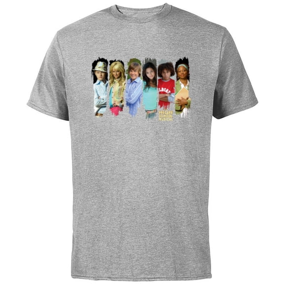 Disney Channel High School Musical Characters - Short Sleeve Cotton T-Shirt for Adults - Customized-Athletic Heather