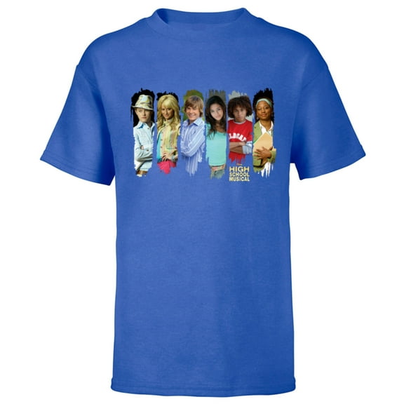Disney Channel High School Musical Characters - Short Sleeve T-Shirt for Kids - Customized-Royal