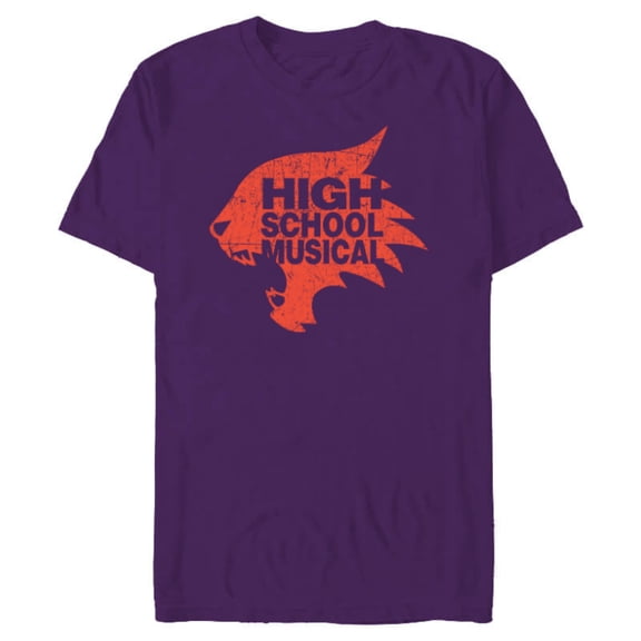 Disney Channel High School Musical Wildcats - Short Sleeve Blended T-Shirt for Adults - Customized-Purple