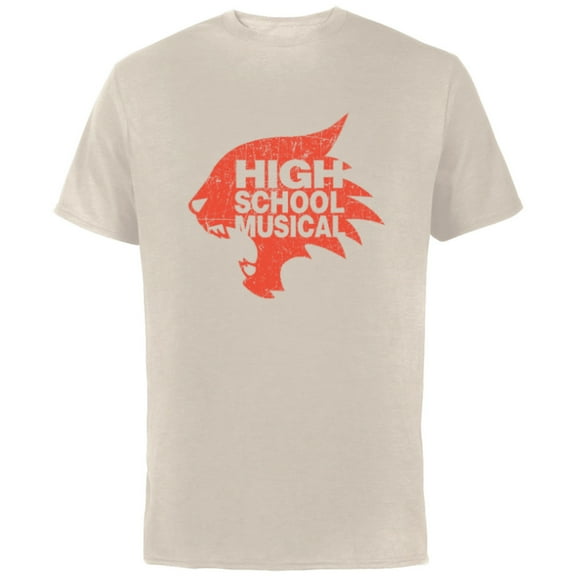 Disney Channel High School Musical Wildcats - Short Sleeve Cotton T-Shirt for Adults - Customized-Natural