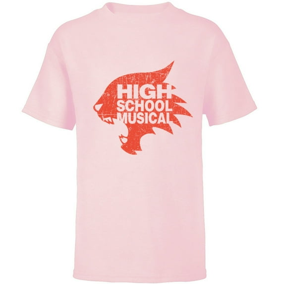 Disney Channel High School Musical Wildcats - Short Sleeve T-Shirt for Kids - Customized-Soft Pink