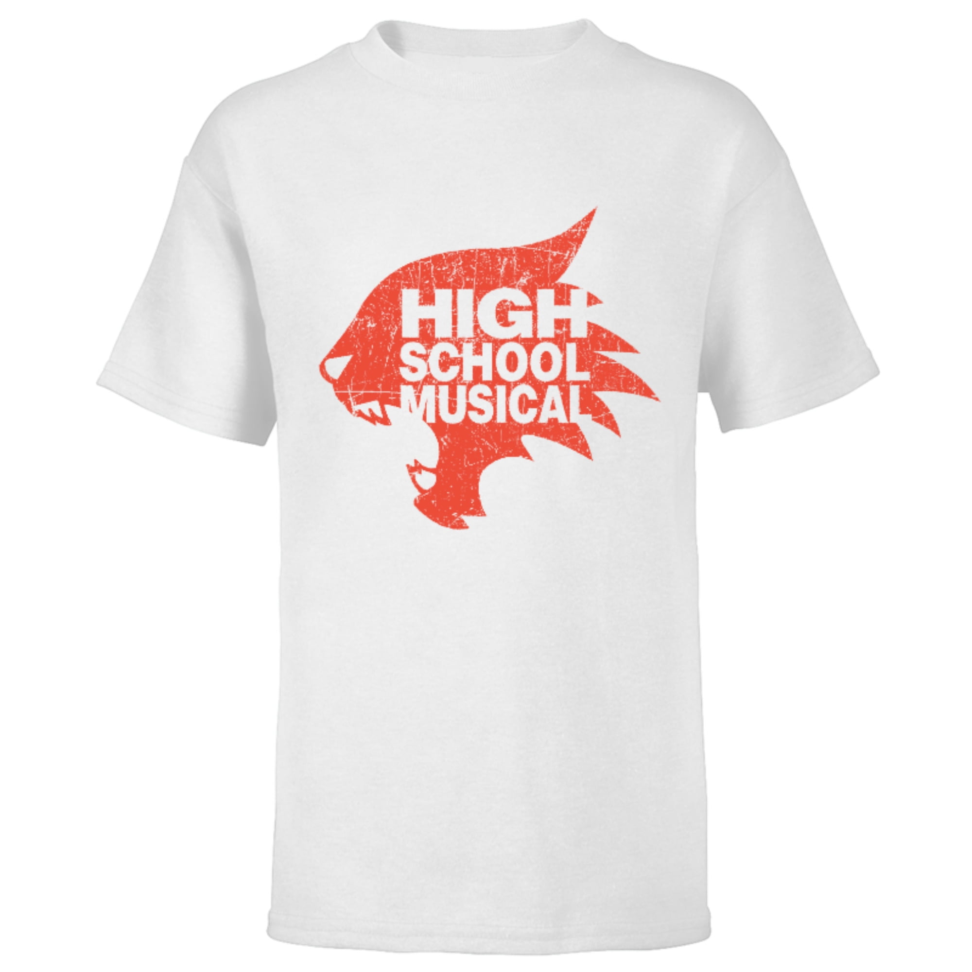 Disney Channel High School Musical Wildcats - Short Sleeve T-Shirt for Kids  - Customized-White, image size:2000x2000