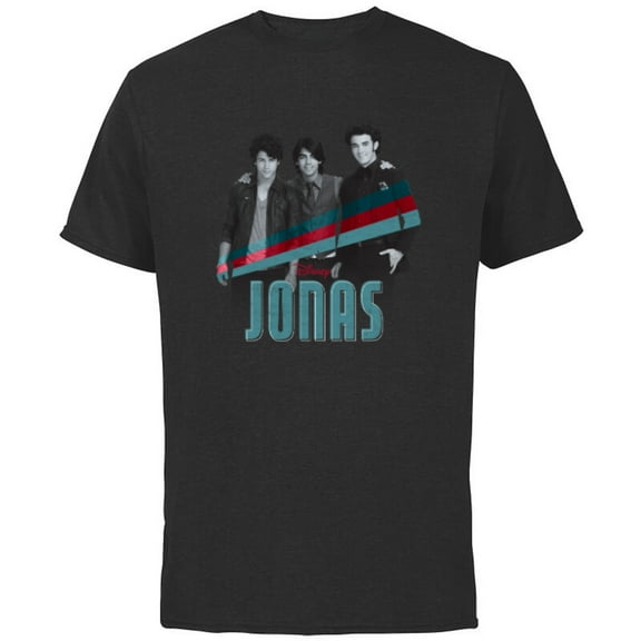 Disney Channel JONAS Nick Joe and Kevin - Short Sleeve Cotton T-Shirt for Adults - Customized-Black