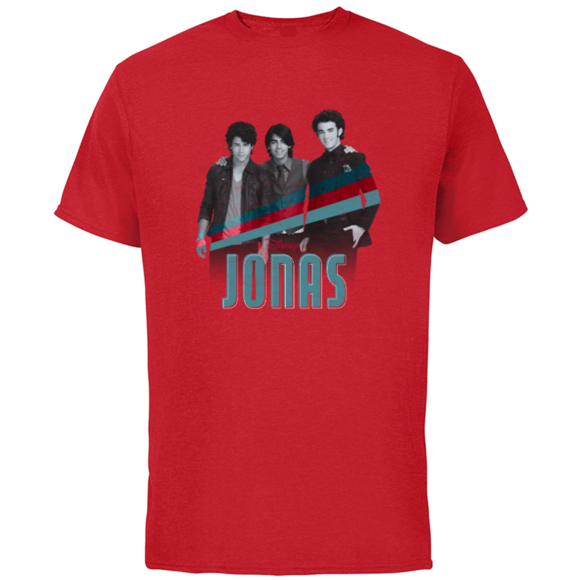 Disney Channel JONAS Nick Joe and Kevin - Short Sleeve Cotton T-Shirt for  Adults - Customized-Red - Walmart.com, image size:2000x2000