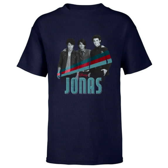 Disney Channel JONAS Nick Joe and Kevin - Short Sleeve T-Shirt for Kids - Customized-Navy