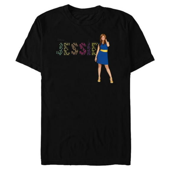 Disney Channel Jessie - Short Sleeve Blended T-Shirt for Adults - Customized-Black