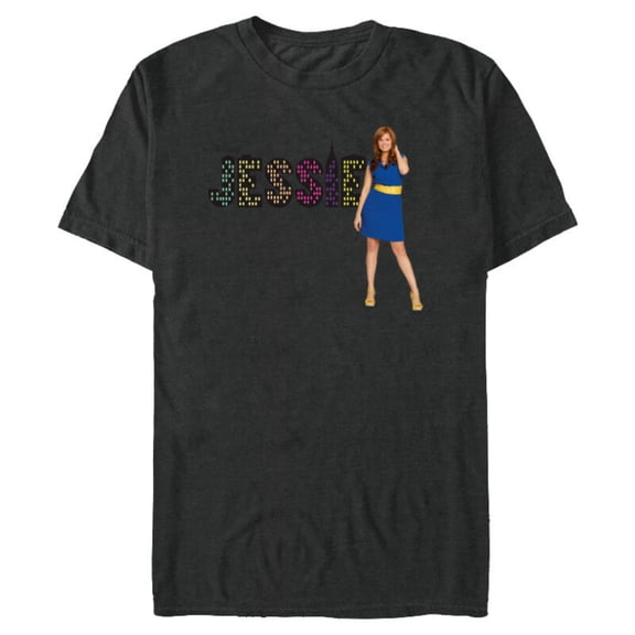 Disney Channel Jessie - Short Sleeve Blended T-Shirt for Adults - Customized-Dark Heather