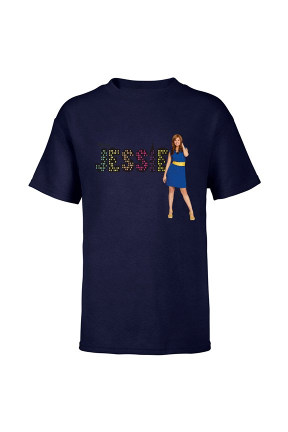 Channel Jessie - Short Sleeve T-Shirt for Kids - Customized-Navy