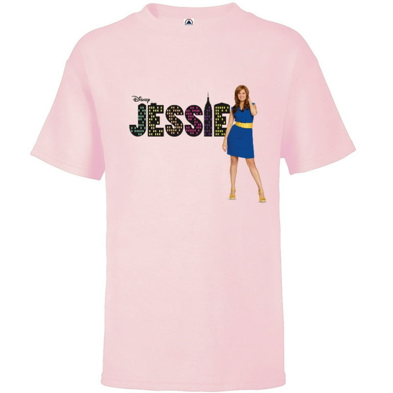 Disney Channel Jessie - Short Sleeve T-Shirt for Kids - Customized-Soft Pink