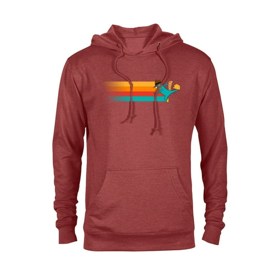 Disney Channel Phineas and Ferb Perry the Platypus - Pullover Hoodie for Adults- Customized-Red Heather