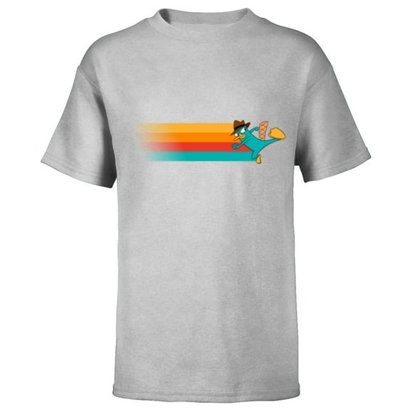 Disney Channel Phineas and Ferb Perry the Platypus - Short Sleeve T-Shirt for Kids- Customized-Athletic Heather