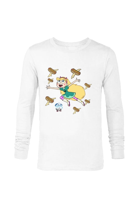 Channel Star vs. The Forces of Evil Hot Dog - Long Sleeve T-Shirt for Men - Customized-White