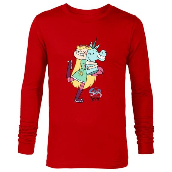 Disney Channel Star vs. The Forces of Evil - Long Sleeve T-Shirt for Men - Customized-New Red