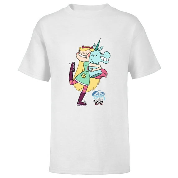 Disney Channel Star vs. The Forces of Evil - Short Sleeve T-Shirt for Kids - Customized-White